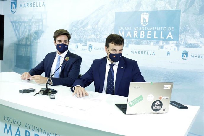 Alejandro Freijo y Cristóbal Garre en rueda de prensa en Marbella