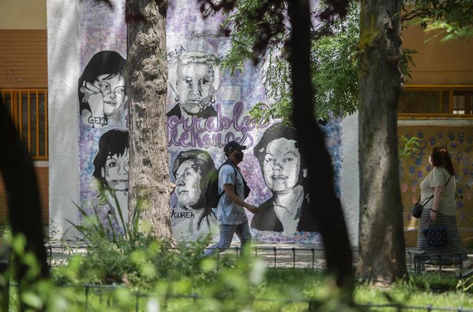 Mural feminista en Villa de Vallecas