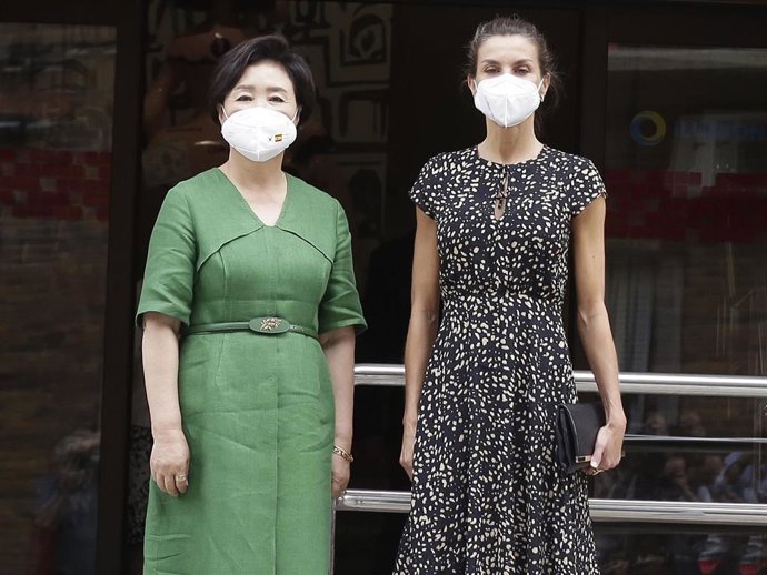 La Reina Letizia y la primera dama de la República de Corea