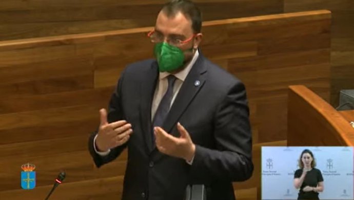 El presidente del Principado, Adrián Barbón