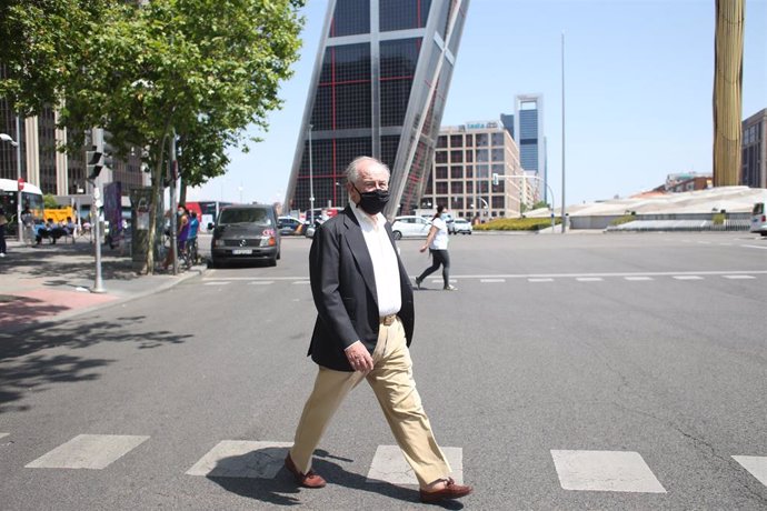 El ex ministro de Economía Rodrigo Rato a su salida de los Juzgados de Plaza Castilla.