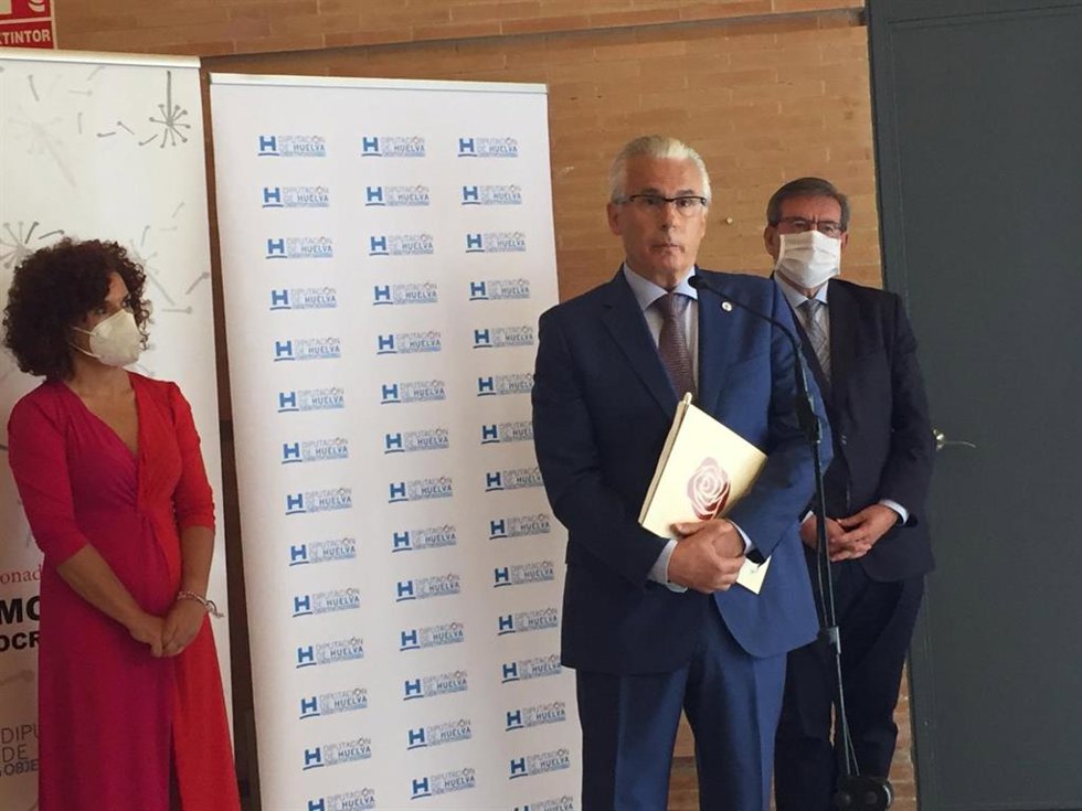 El exjuez Baltasar Garzón, en un acto en Huelva.
