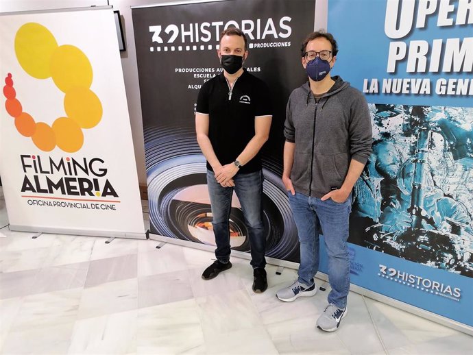 Francisco Conde y Javier Moro en la actividad de Filming Almería