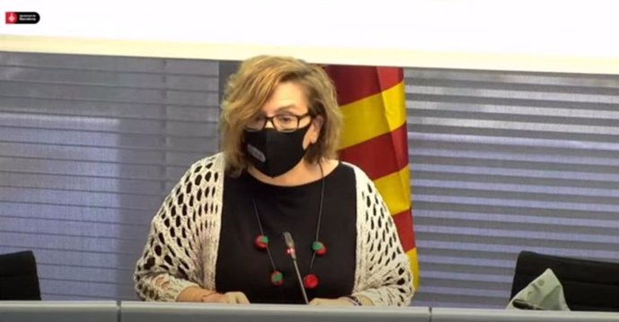 La regidor de Comer, Mercat, Rgim Intern i Hisenda de Barcelona, Montserrat Ballarín, en la comissió de Presidncia.