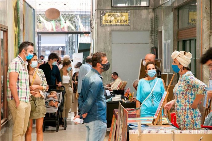 Pasaja del arte en San Juan en Badajoz en 2020.