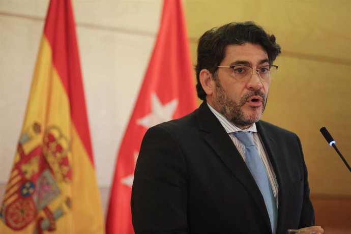 El consejero en funciones de Vivienda y Administración Local en la Comunidad de Madrid, David Pérez.