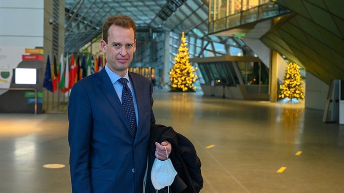 Archivo - El miembro del Comité Ejecutivo del BCE, Frank Elderson.