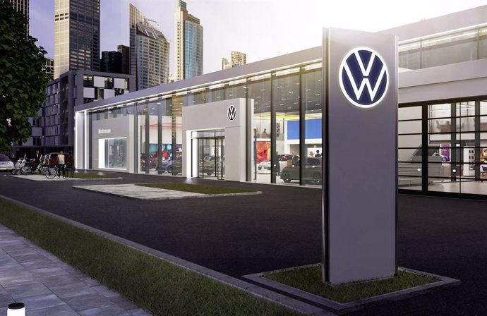 Imagen de un concesionario de Volkswagen.