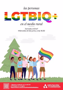 La DPZ se suma al Día del Orgullo Gay con una jornada online sobre las personas LGTBIQ+ en el medio rural.