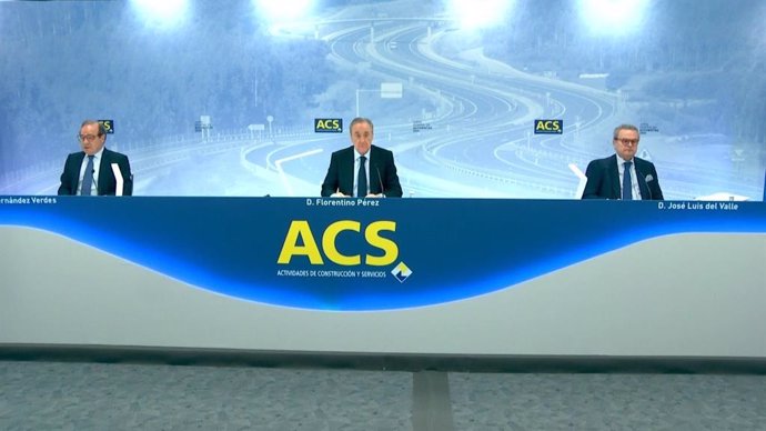 Archivo - Junta general de accionistas de ACS de 2020, celebrada de forma telemática