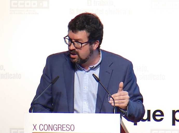 El secretario de Estado de Empleo, Joaquín Pérez, desde Toledo