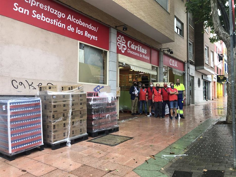 Donación de Cáritas San Sebastián de los Reyes y Alcobendas