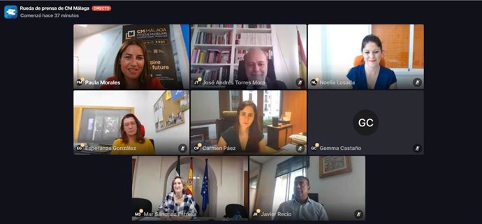 Rueda de prensa virtual de presentación de CM Málaga