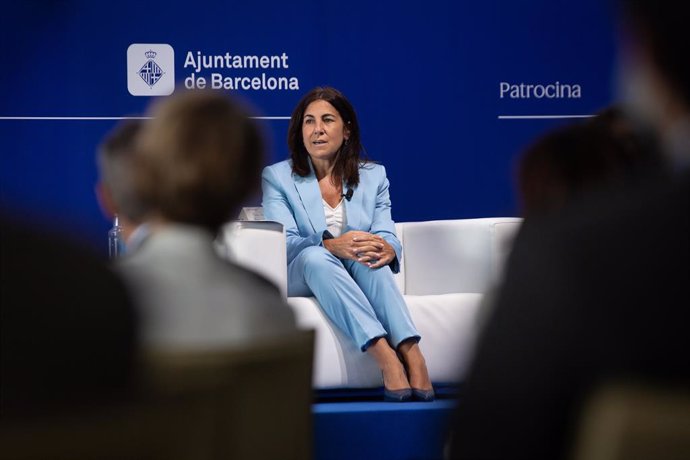 La CEO de Ciberseguretat i Cloud de Telefónica, María Jesús Almazor, en la XXXVI Reunió Anual del Cercle d'Economia.