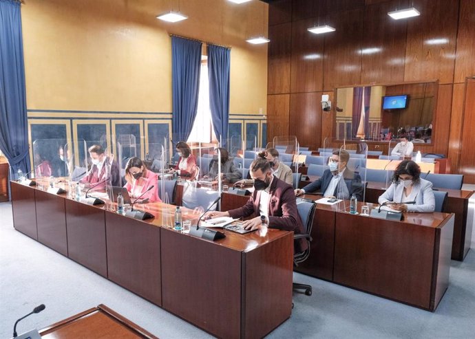 Archivo - Imagen general de la comisión de investigación de la Faffe del Parlamento de Andalucía, en la sesión celebrada el 7 de mayo.
