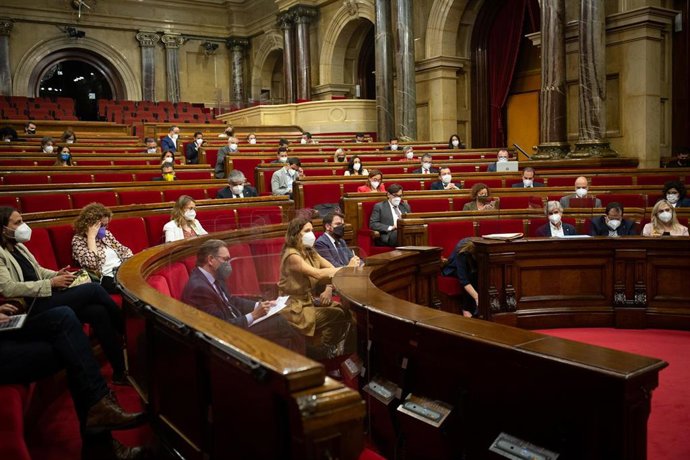Vista general de la primera sesión de control del nuevo Ejecutivo, a 2 de junio de 2021, en el Parlament de Catalunya, Barcelona, (España). 
