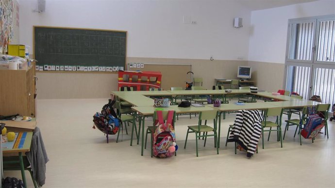 Archivo - Aula De Un Colegio De Infantil Y Primaria.