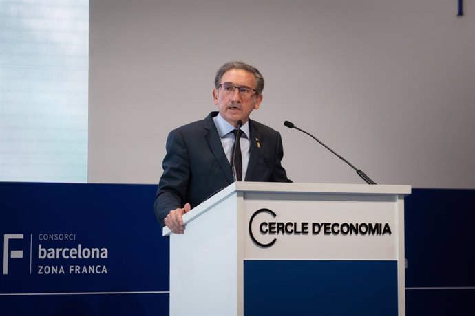 El conseller d'Economia i Hisenda de la Generalitat, Jaume Giró, en la XXXVI Reunió Anual del Cercle d'Economia a Barcelona.