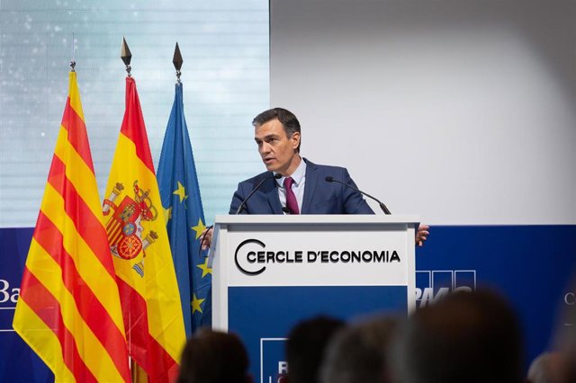 Clausura de la XXXVI Reunió Cercle d’Economia en Barcelona con el presidente del Gobierno, Pedro Sánchez, a 18 de junio de 2021.