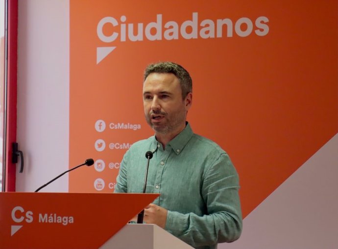 El coordinador de Ciudadanos en Málaga y diputado en el Congreso, Guillermo Díaz.