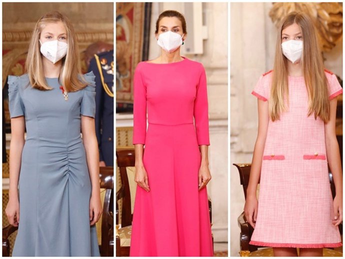 La Reina y sus hijas acapararon todas las miradas con su elegancia y estilo