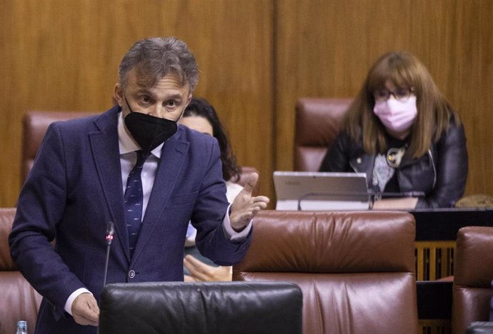 Archivo - El portavoz parlamentario del PSOE-A, José Fiscal, en una foto de archivo en el Pleno del Parlamento andaluz.