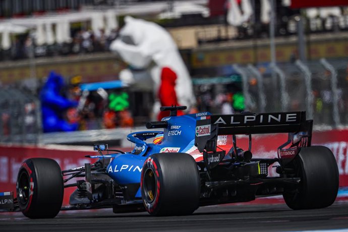 14 ALONSO Fernando (spa), Alpine F1 A521, action during the Formula 1 Emirates Grand Prix de France 2021, 7th round of the 2021 FIA Formula One World Championship from June 18 to 20, 2021 on the Circuit Paul Ricard, in Le Castellet, France - Photo Anton