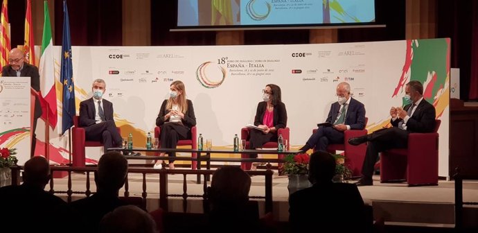 Foro España-Italia en la sede de Foment del Treball