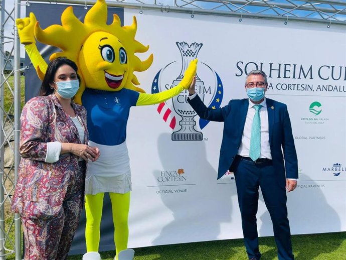 Acto de presentación de Sol,  la mascota oficial de la Solheim Cup 2023