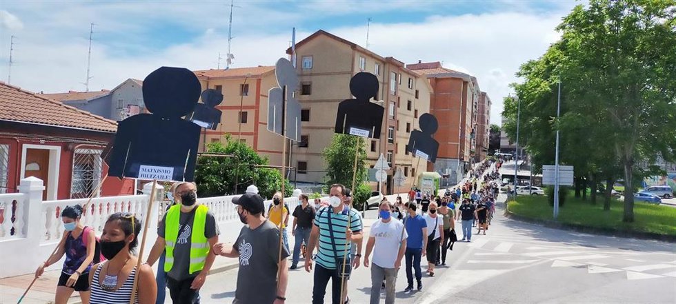 Marcha en los pueblos de la  Margen Izquierda contra la precariedad