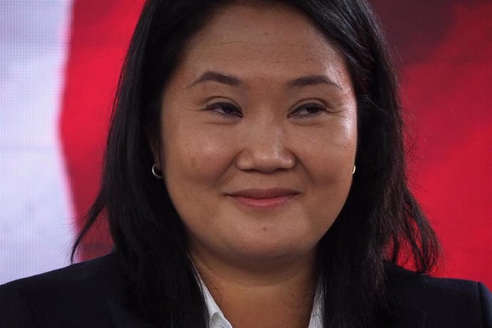 La candidata presidencial peruana Keiko Fujimori