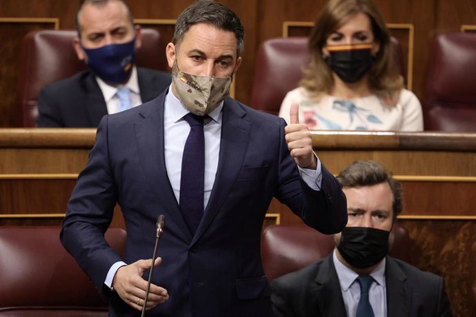El líder de Vox, Santiago Abascal