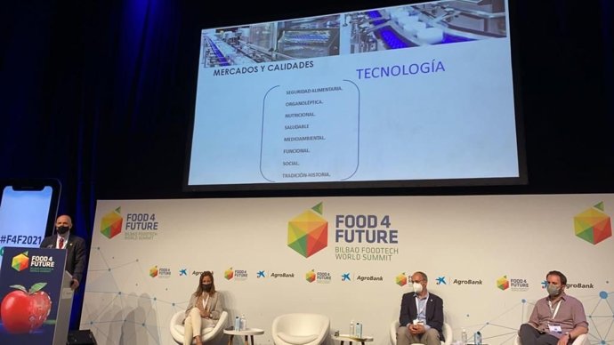 Llorente durante su participación en el Food 4 Future.