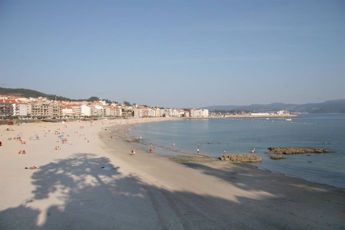 Archivo - Playa de Sanxenxo (Pontevedra)