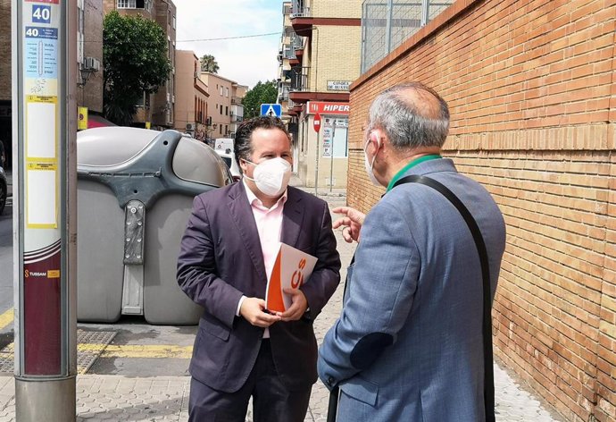 El concejal de Ciudadanos (Cs) en el Ayuntamiento de Sevilla, Lorenzo López Aparicio, en Triana