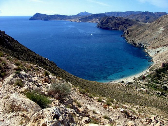 Cala Rajá, en el Parque Natural de Cabo de Gata-Níjar (Almería)