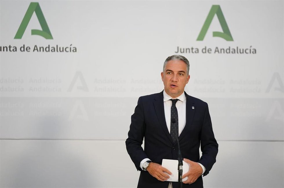 El consejero de la Presidencia y portavoz del Gobierno andaluz, Elías Bendodo, en una imagen de 15 de junio. 