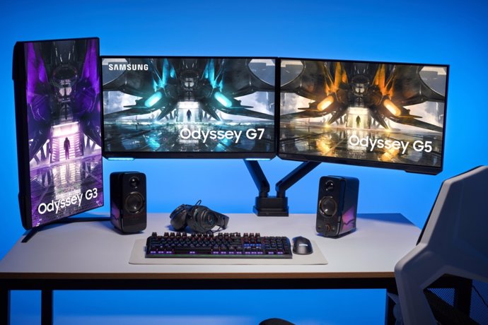Nuevos monitores 'gaming' Samsung Odyssey presentados en 2021.