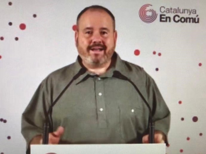 El portavoz de los comuns, Joan Mena