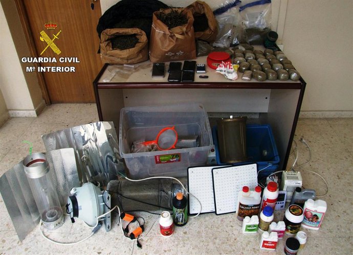 Imagen de los efectos intervenidos durante la operación