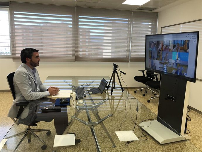 El consejero Antonio Luengo durante su participación en el Consejo Consultivo de Política Agrícola y Política Pesquera.