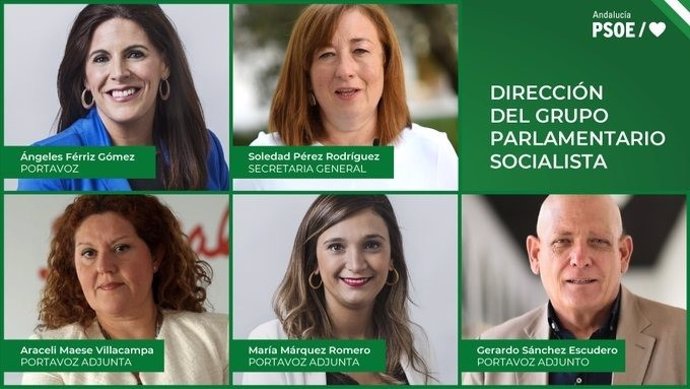 Nueva dirección del Grupo Socialista en el Parlamento andaluz