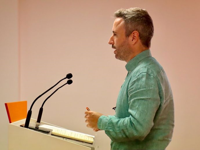 El responsable de Comunicación de Ciudadanos (Cs) Andalucía, miembro del Comité Permanente y diputado nacional por Málaga, Guillermo Díaz,