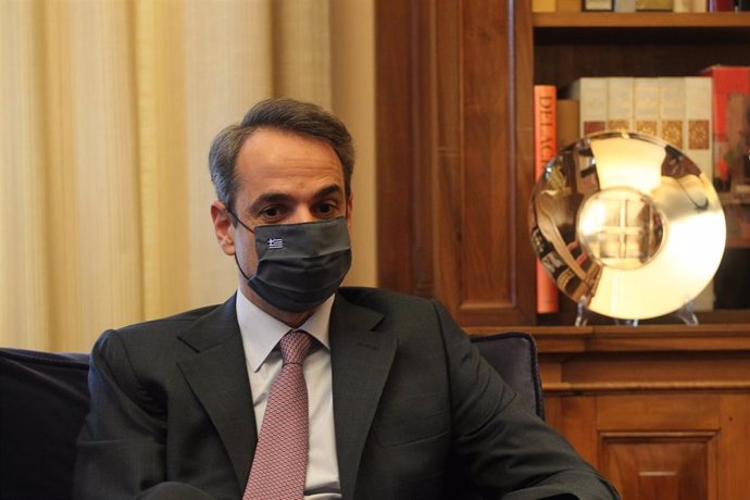 Archivo - El primer ministro griego, Kyriakos Mitsotakis.