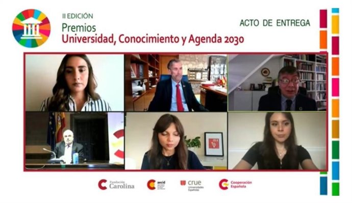 Acto virtual de entrega de los II Premios Universidad, Conocimiento y Agenda 2030
