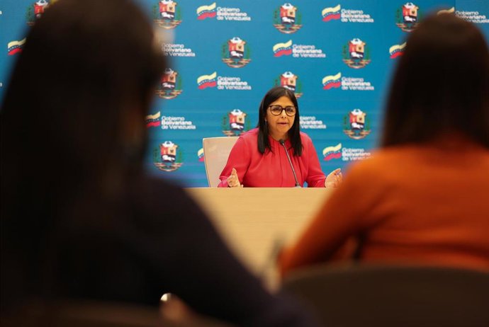 Archivo - La vicepresidenta de Venezuela, Delcy Rodríguez.