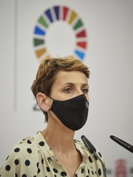 La presidenta del Gobierno de Navarra, María Chivite.
