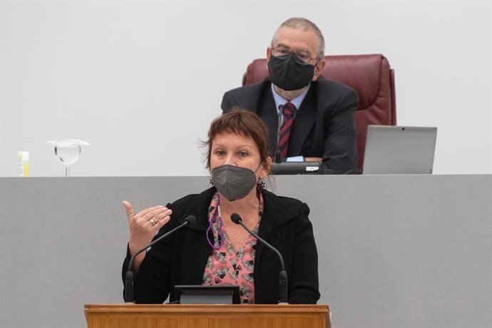 La portavoz regional de la formación de Podemos, María Marín