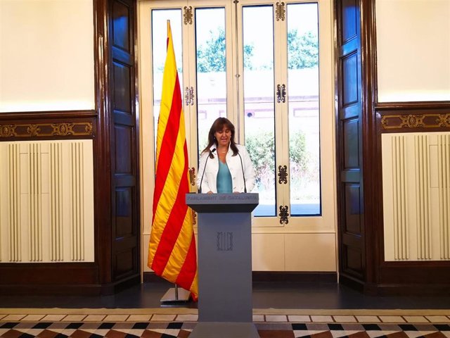 La presidenta del Parlament, Laura Borràs