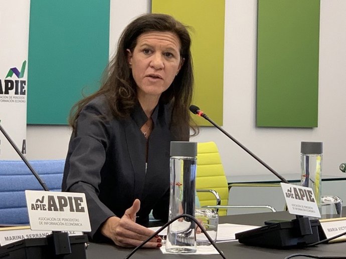 Archivo - María Victoria Zingoni, directora General de Negocios Comerciales y Química de Repsol, en la XXXII edición del Curso de Economía para Periodistas de APIE